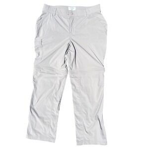 L.L.‎ Bean Tropicwear Zip-Off Pants Frost Gray Petite Small Outdoor Hiking EUC